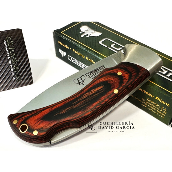 Cudeman Galatea II 323-R Madera de  Estamina -Acero Böhler N690Co