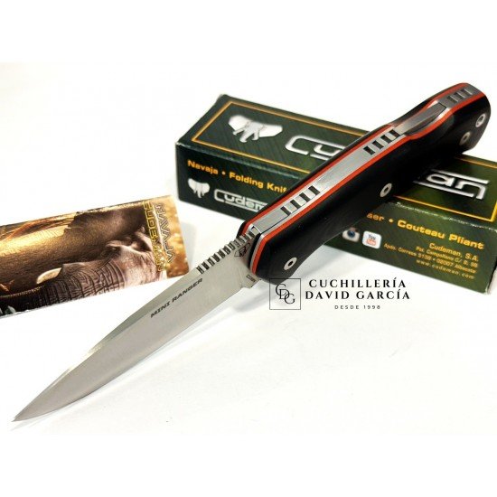 Cudeman MINI RANGER 337-GN Acero Böhler N-695 G10 Negro