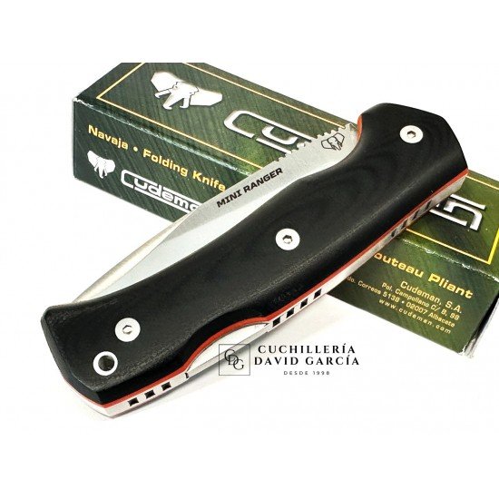 Cudeman MINI RANGER 337-GN Acero Böhler N-695 G10 Negro