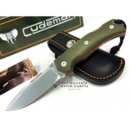 Cudeman MINI RANGER 337-GVF Acero Böhler N-695 G10 Verde