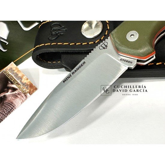 Cudeman MINI RANGER 337-GVF Acero Böhler N-695 G10 Verde