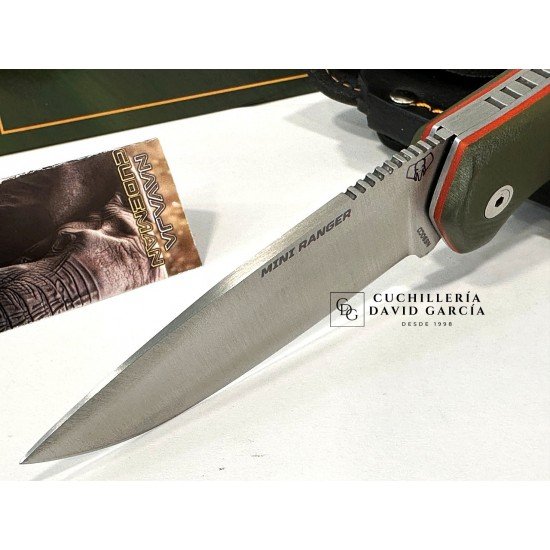 Cudeman MINI RANGER 337-GVF Acero Böhler N-695 G10 Verde