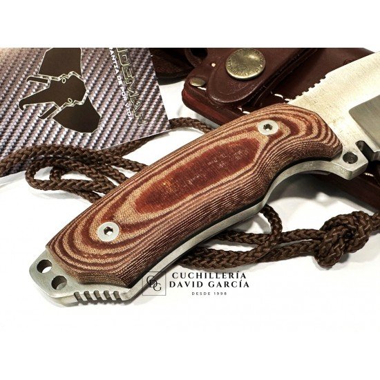 Cudeman Mini Boina Verde 115-X Acero Bohler N695 Micarta Marrón Cudeman Mini Boina Verde 115-X Acero Bohler N695 Micarta Marrón