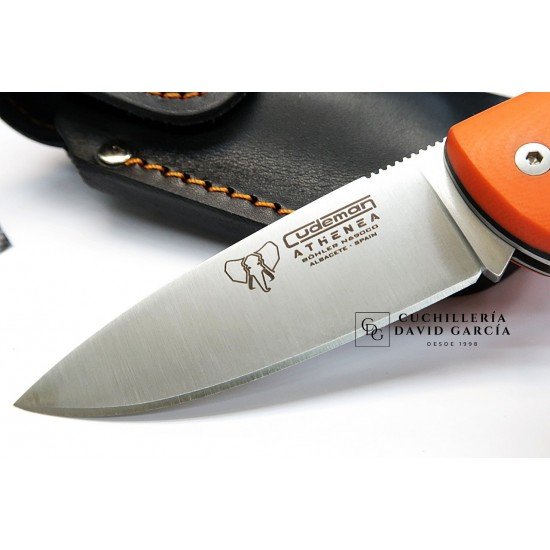 Cudeman 345-JF Athenea Acero Bohler N690CO G10 Naranja + Funda 