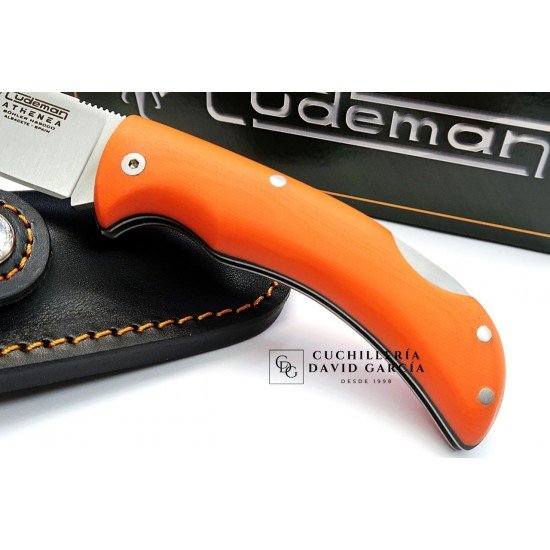 Cudeman 345-JF Athenea Acero Bohler N690CO G10 Naranja + Funda 