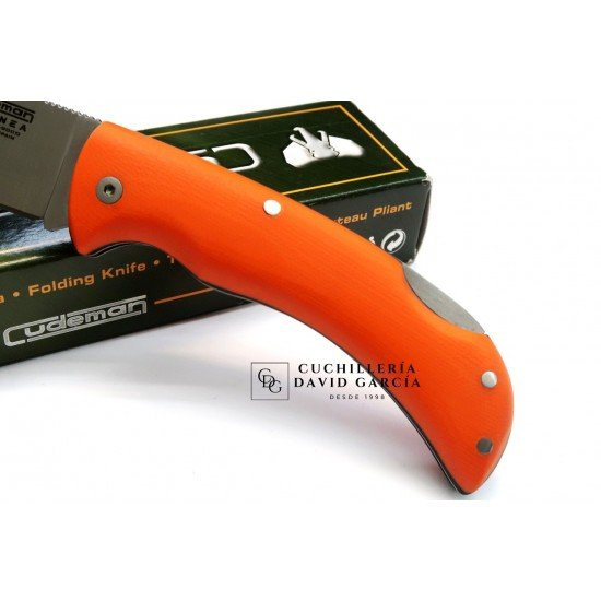 Cudeman 345-J Athenea Acero Bohler N690CO G10 Naranja 