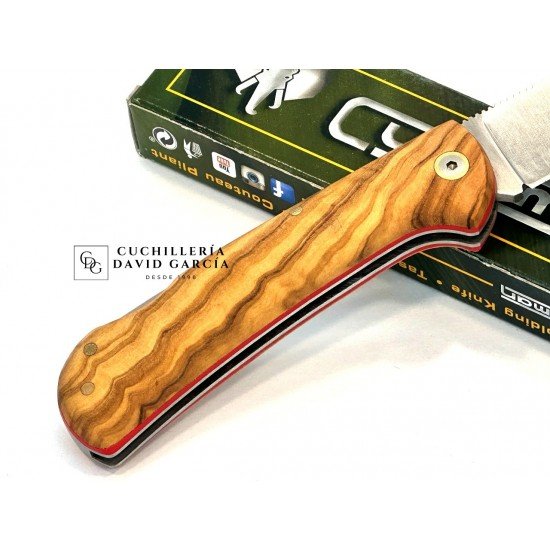 Navaja Cudeman 389-L Mini Pandora Acero Bohler N690CO Madera de Olivo Navaja Cudeman 389-L Mini Pandora Acero Bohler N690CO Madera de Olivo