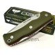 Cudeman MINI RANGER 337-GV Acero Böhler N-695 G10 Verde