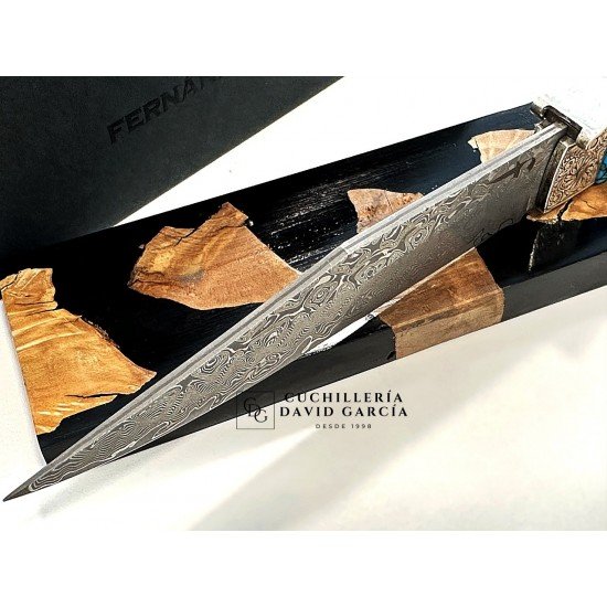 Fernández Navaja Collection Modelo Defensa Turquesa y Plata Fernández Navaja Collection Modelo Defensa Turquesa y Plata