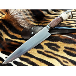 Filopampa Cuchillo Criollo Argentino Made de Itín Violacea y Asta de Ciervo -  Acero Inoxidable 440 Premium