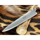 Filopampa Cuchillo Criollo Argentino Asta de Ciervo con roseta -  Acero Carbono 51-60 Forjado Cromo