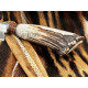 Filopampa Cuchillo Criollo Argentino Asta de Ciervo con roseta -  Acero Carbono 51-60 Forjado Cromo