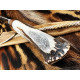 Filopampa Cuchillo Criollo Argentino Asta de Ciervo con roseta -  Acero Carbono 51-60 Forjado Cromo