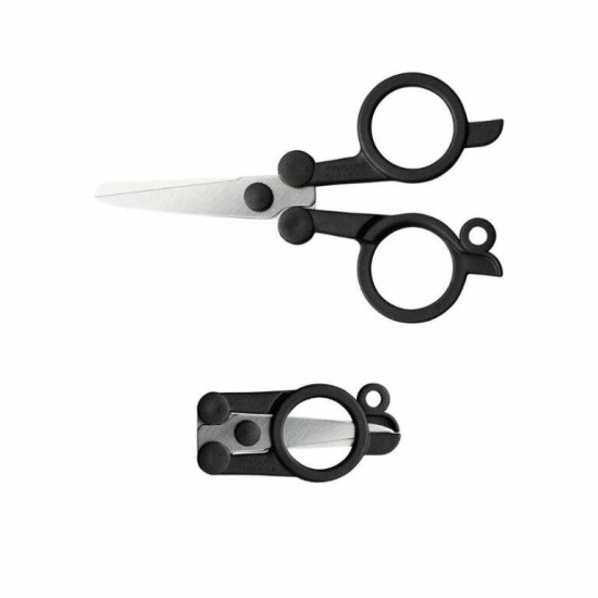 Tijeras plegables Fiskars Functional Form ReNew 11 cm negras – Ref. 1075352