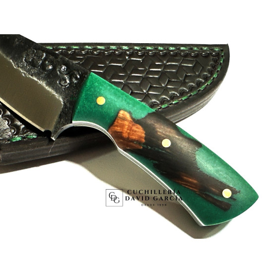 Forja Celta Cuchillo koksal Neck Acero 5160 Encina y Resina