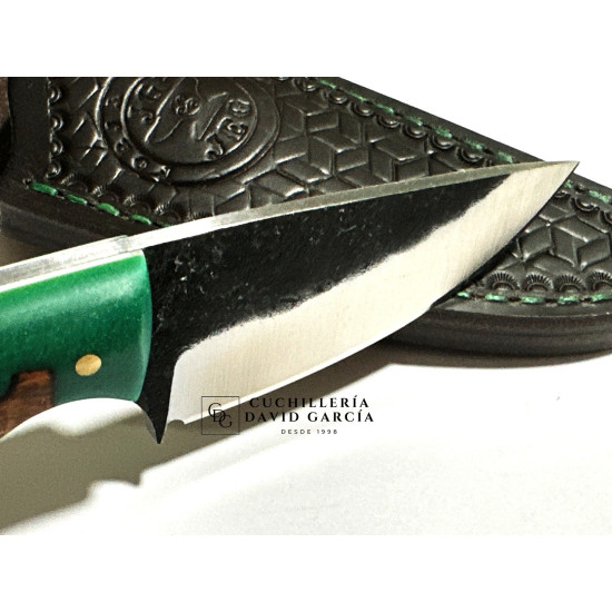Forja Celta Cuchillo koksal Neck Acero 5160 Encina y Resina
