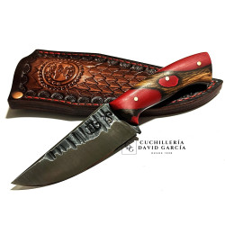 Forja Celta Cuchillo Tarzan Cachorro  Acero 5160 Encina y Resina