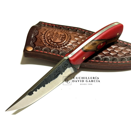Forja Celta Cuchillo Tarzan Cachorro  Acero 5160 Encina y Resina
