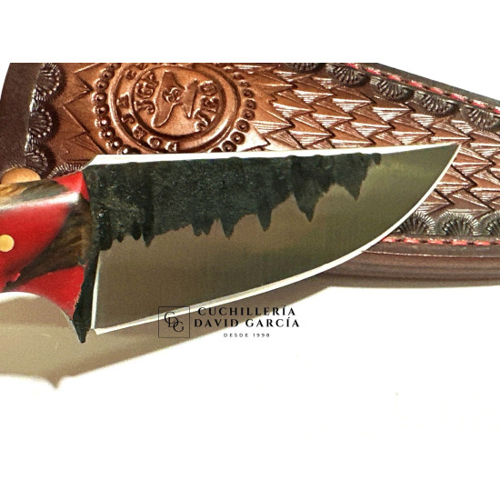Forja Celta Cuchillo Tarzan Cachorro  Acero 5160 Encina y Resina