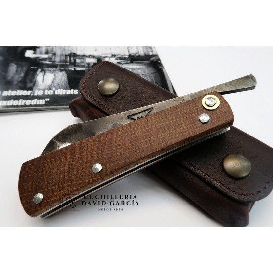 Handmade Knife Frederic Marchand London Wood Oak Barrel 1880
