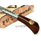F.V Taramundi Navaja Artesana Madera de Cocobolo Pin decorativo