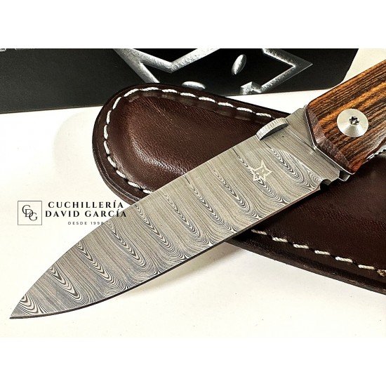 FX-525 DB Navaja Terzuola Acero Damasco Madera de Bocote FX-525 DB Navaja Terzuola Acero Damasco Madera de Bocote