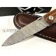 FX-525 DB Navaja Terzuola Acero Damasco Madera de Bocote FX-525 DB Navaja Terzuola Acero Damasco Madera de Bocote