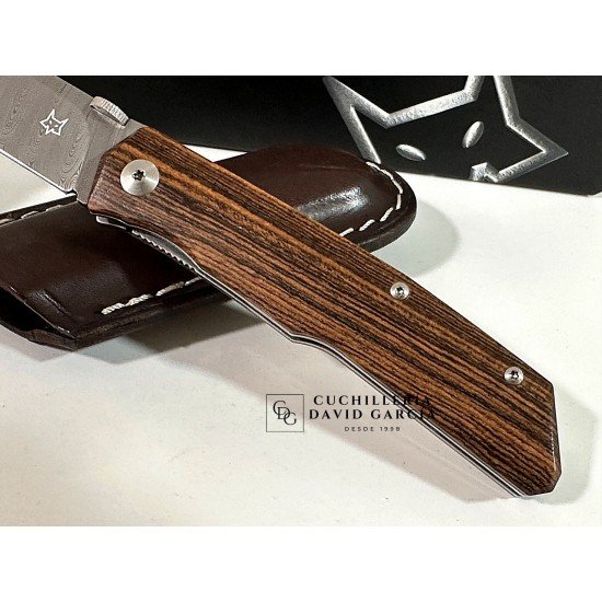 FX-525 DB Navaja Terzuola Acero Damasco Madera de Bocote FX-525 DB Navaja Terzuola Acero Damasco Madera de Bocote
