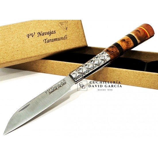 FV Taramundi Navaja Artesana Maderas Combinadas Virola Decorada