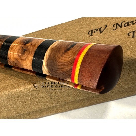 FV Taramundi Navaja Artesana Maderas Combinadas Virola Decorada