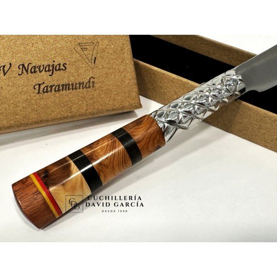 FV Taramundi Navaja Artesana Maderas Combinadas Virola Decorada