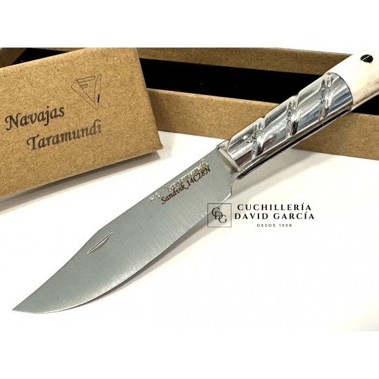 FV Taramundi Navaja Artesana Asta de Ciervo Pulida"Quiastolita"