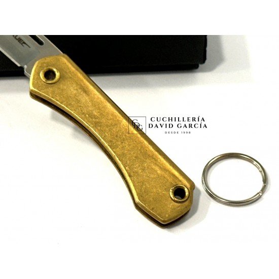 Iakue Navaja Mini Wómbat Acero D2 Latón 11061 Iakue Navaja Mini Wómbat Acero D2 Latón 11061