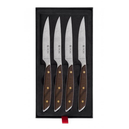 Icel Juego de carne, 4 cuchillos de sierra 43300