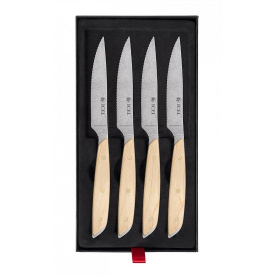 Icel Juego de carne, 4 cuchillos de sierra 43401