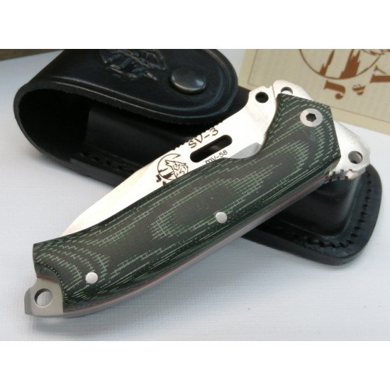 J&V Cuchillos de Aventura SV3 Micarta Verde J&V Cuchillos de Aventura SV3 Micarta Verde