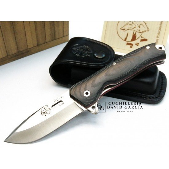 J&V Cuchillos de Aventura SV4 Micarta Negra