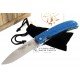 J&V Cuchillos de Aventura Campera Micarta Turquesa Acero14C28N 1416-MT J&V Cuchillos de Aventura Campera Micarta Turquesa Acero14C28N 1416-MT