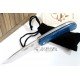 J&V Cuchillos de Aventura Campera Micarta Turquesa Acero14C28N 1416-MT J&V Cuchillos de Aventura Campera Micarta Turquesa Acero14C28N 1416-MT