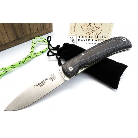 J&V Cuchillos de Aventura Campera TRF Negro Acero14C28N J&V Cuchillos de Aventura Campera TRF Negro Acero14C28N