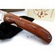 J&V Cuchillos de Aventura Campera Madera de Cocobolo Acero14C28N