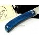 J&V Cuchillos de Aventura Campera XS Micarta Turquesa Acero14C28N 1416-XS-MT J&V Cuchillos de Aventura Campera XS Micarta Turquesa Acero14C28N 1416-XS-MT