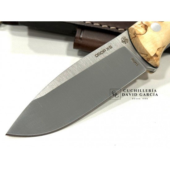 J&V Cuchillos de Aventura XS-Drop Madera de Abedul 1803-AB J&V Cuchillos de Aventura XS-Drop Madera de Abedul 1803-AB