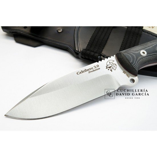 J&V  Cuchillos de Aventura Celtibero Evolution 2.0 Micarta Negra 1172P-M1 