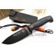 J&V  Cuchillos de Aventura Black - Bear Black Micarta Yute 1501-YU-PA