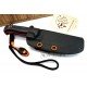 J&V  Cuchillos de Aventura Black - Bear Black Micarta Yute 1501-YU-PA