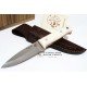 J&V Cuchillos de aventura Bushcraft  Micarta Marfil 1202-M9