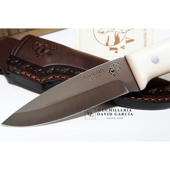 J&V Cuchillos de aventura Bushcraft Micarta Marfil 1202-M9 J&V Cuchillos de aventura Bushcraft Micarta Marfil 1202-M9