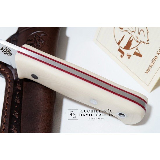 J&V Cuchillos de aventura Bushcraft Micarta Marfil 1202-M9 J&V Cuchillos de aventura Bushcraft Micarta Marfil 1202-M9