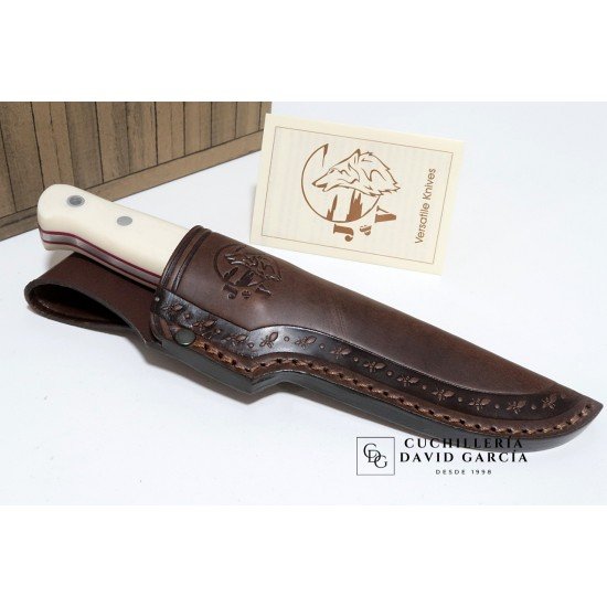 J&V Cuchillos de aventura Bushcraft  Micarta Marfil 1202-M9